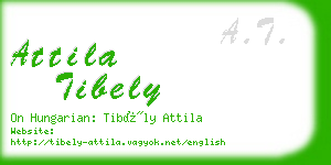 attila tibely business card